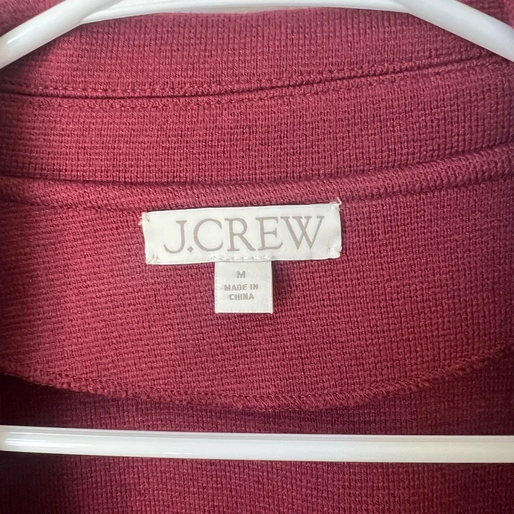 J. Crew Cecile Relaxed Sweater Blazer Knit Red - Women's Size Small
